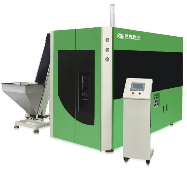 Trīs dobuma PET pudeles izstiepšanas trieciena formēšanas mašīna