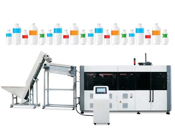 Pilna Servo sistēmas plastmasas pudeļu pūšanas mašīna